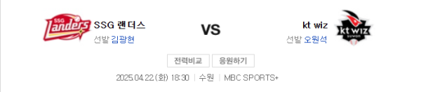 KT vs SSG 예상 스코어와 추천 배팅 class=
